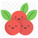 Berries Cartoon Organic Symbol