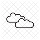 Bewolkt Wetter Wolke Symbol