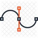 Bezier Control Curve Icon