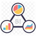 BI、分析、自動化 アイコン