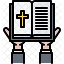 Bible Holding Hand  Icon