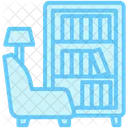 Bibliothek Lounge  Symbol