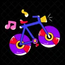 Música de bicicleta  Ícone