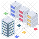 Big Data Database Connection Data Server Hosting Icon