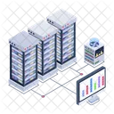 Data Display Big Data Server Display Icon