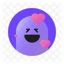 Big Smile With Heart  Icon