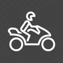 Biker Bike Vehicle Icon