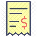 Bill Receipt Invoice Icon