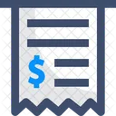 Bill Invoice Payment Receipt Icon