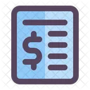 Bill Invoice Receipt Icon