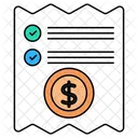 Bill Invoice Receipt Icon