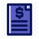 Bill Invoice Receipt Icon