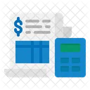 Bill Receipt Invoice Document Financial Receipt Icon