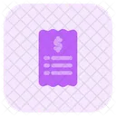 Bill Receipt  Icon