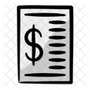 Bill Receipt Invoice Icon