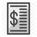 Bill Receipt Invoice Icon