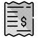 Bill Receipt  Icon