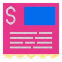 Bill Receipt Shopping Icon