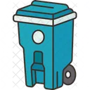 Bin Garbage Wheels Icon