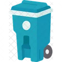 Bin Garbage Wheels Icon