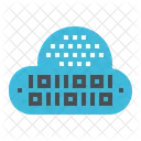 Binario Digital Nube Icono