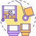 Bins and picking carts  Icon