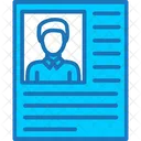 Biodata Curriculum Vitae Cv Icon