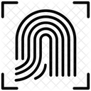 生体認証技術、指紋認証、指紋認識 アイコン