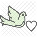 Bird Dove Love Icon