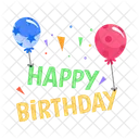 Birthday Celebration Birthday Decor Birthday Balloons Icon