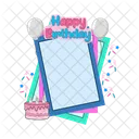 Birthday Card Frame Icon