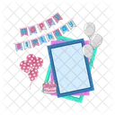 Birthday Card Frame Icon