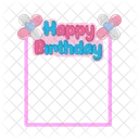 Birthday Card Frame Icon