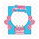 Birthday Card Frame Icon