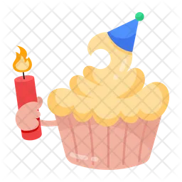 Birthday Muffin  Icon