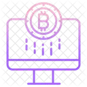 Computer Bitcoin Bitcoin Cryptocurrency Icon