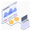 Bitcoin Chart Bitcoin Graph Bitcoin Analysis Icon