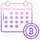 Bitcoin Calendar  Icon