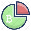 Diagramme circulaire Bitcoin  Icône