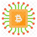 Bitcoin Chip  Icon