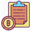 Bitcoin Clipboard  Icon