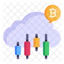 Cloud Money Crypto Cloud Bitcoin Cloud Icon