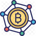 Bitcoin Club Bitcoin Network Blockchain Icon