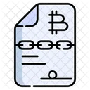 Bitcoin Contract  Icon