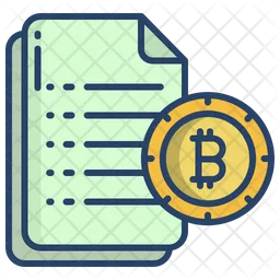 Bitcoin Document  Icon