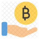 Bitcoin Donation Fundraising Charity Icon