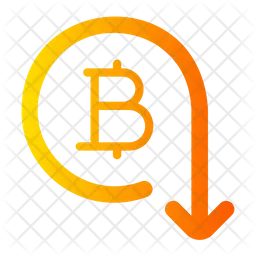 Bitcoin down  Icon