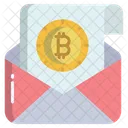 Bitcoin Email  Icon