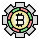 Equipo Bitcoin Logotipo Bitcoin Industria Icono