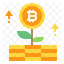 Growth Bitcoin Icon